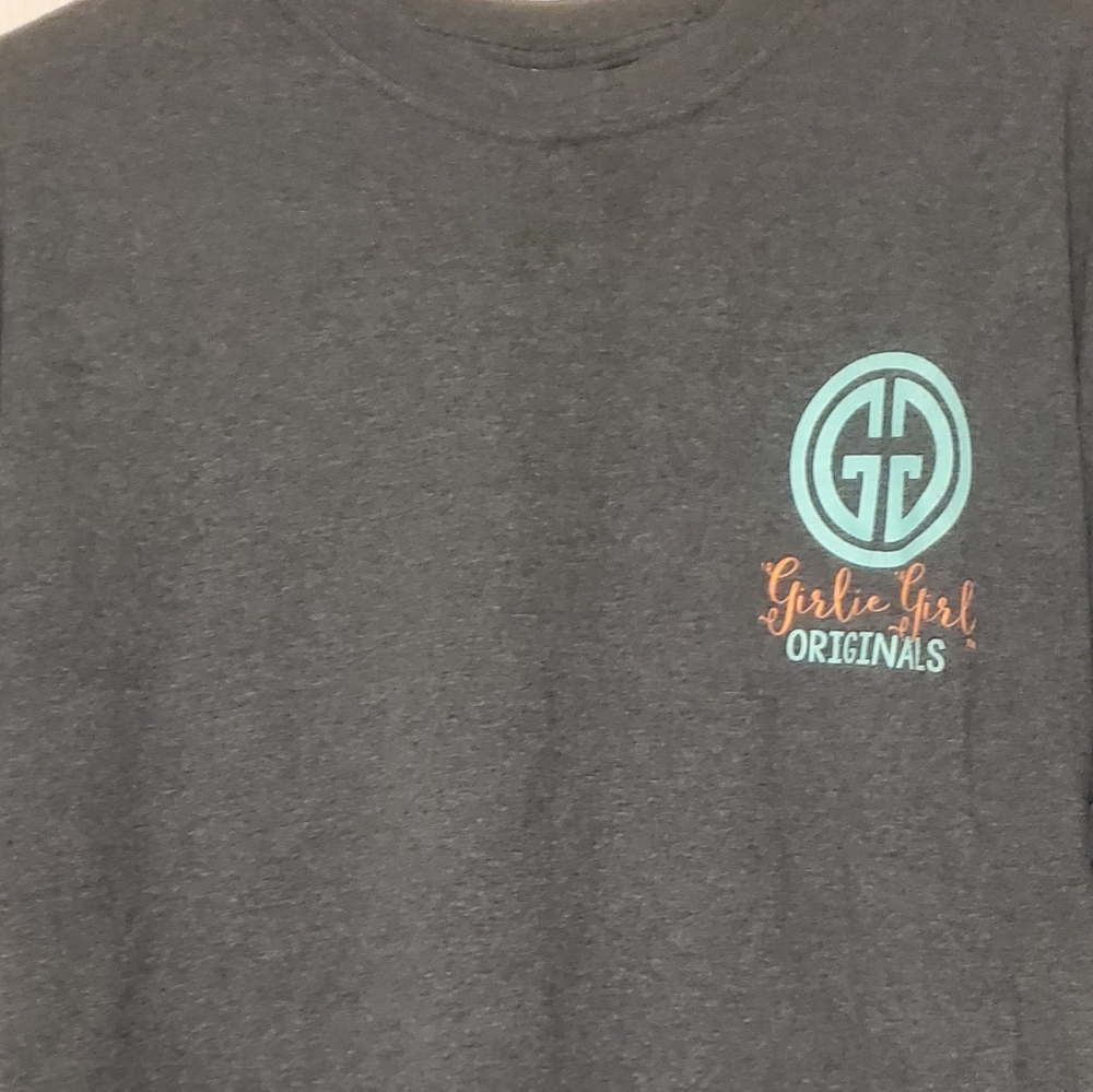 Gray pray more worry less T-shirt